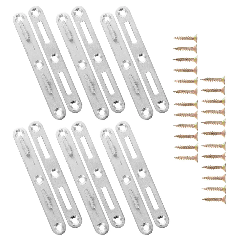 6Sets Bed Rail Bracket Iron Thickened Heavy Duty Bed Rail Connecting Fittings Strong Load Bearing Hardware Headboard Brackets 
6Sets Bed Rail Bracket Iron Thickened Heavy Duty Bed Rail Connecting Fittings Strong Load Bearing Hardware Headboard Brackets