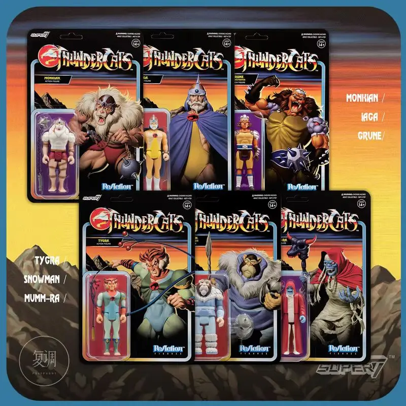 In Stock Super7 Thundercats ReAction Wave 2 Anime Cartoon Model Toy Collection Gift Doll Christmas Birthday
In Stock Super7 Thundercats ReAction Wave 2 Anime Cartoon Model Toy Collection Gift Doll Christmas Birthday