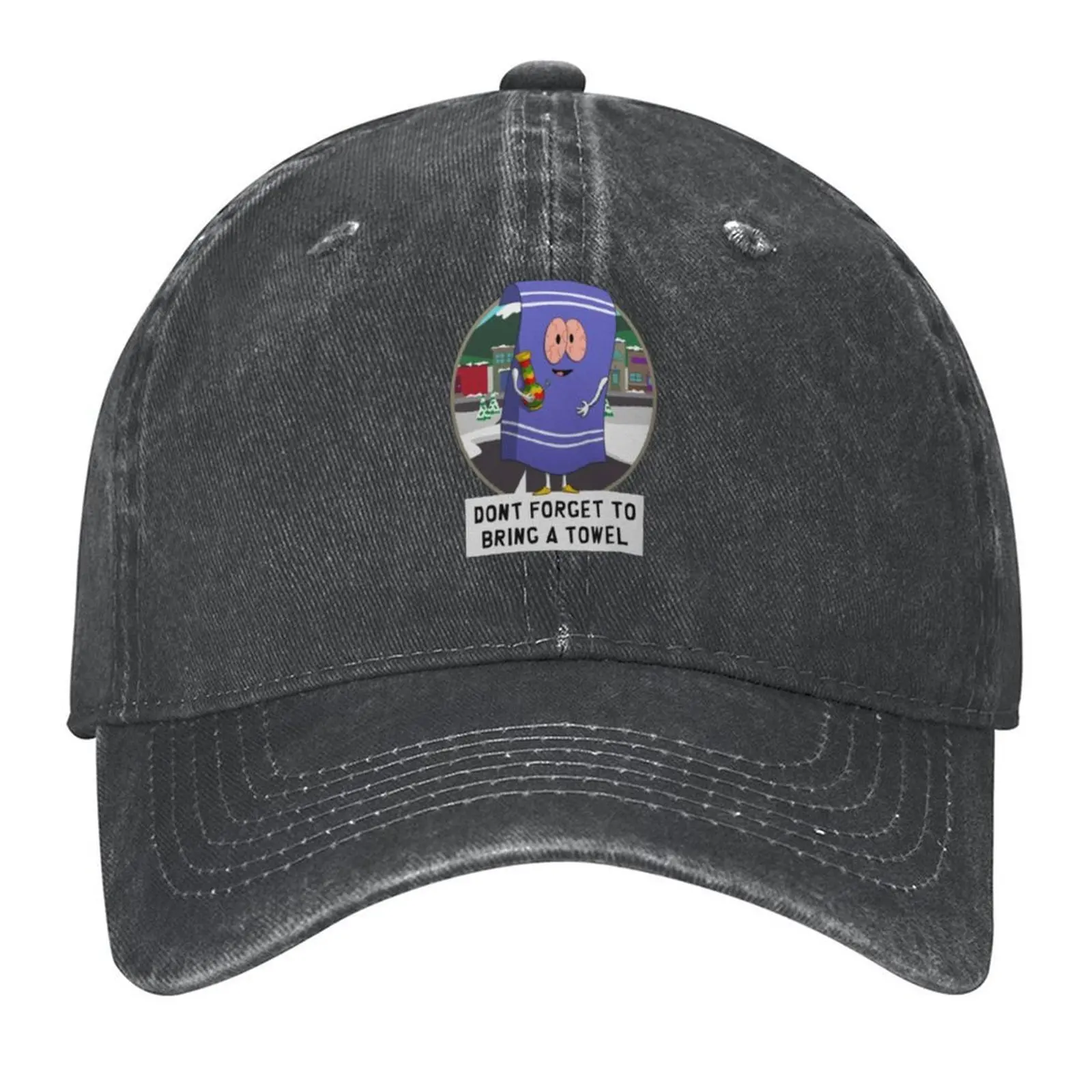 Towelie Don_t forget to bring a towel 1 Baseball Cap hard hat Fishing cap Visor Fashion Beach Mens Caps Women's 
Towelie Don_t forget to bring a towel 1 Baseball Cap hard hat Fishing cap Visor Fashion Beach Mens Caps Women's