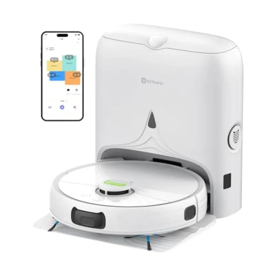 Robot vacuum and mop combo for home use, ABS plastic body in black, 10000Pa suction with self-emptying station and LDS laser na
Robot vacuum and mop combo for home use, ABS plastic body in black, 10000Pa suction with self-emptying station and LDS laser na