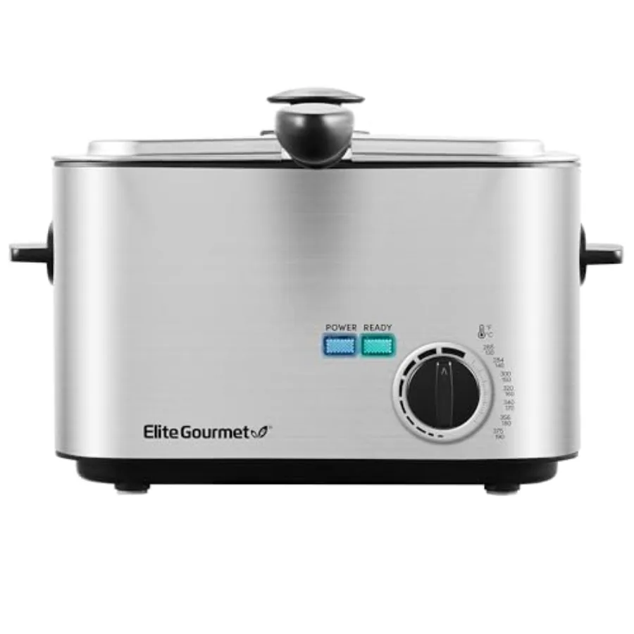 EDF1116 Electric 1.2 Qt./ 4.8 Cup Oil Capacity Deep Fryer Adjustable Temperature Removable Basket Lid with Cool-Touch Knob Stai
EDF1116 Electric 1.2 Qt./ 4.8 Cup Oil Capacity Deep Fryer Adjustable Temperature Removable Basket Lid with Cool-Touch Knob Stai