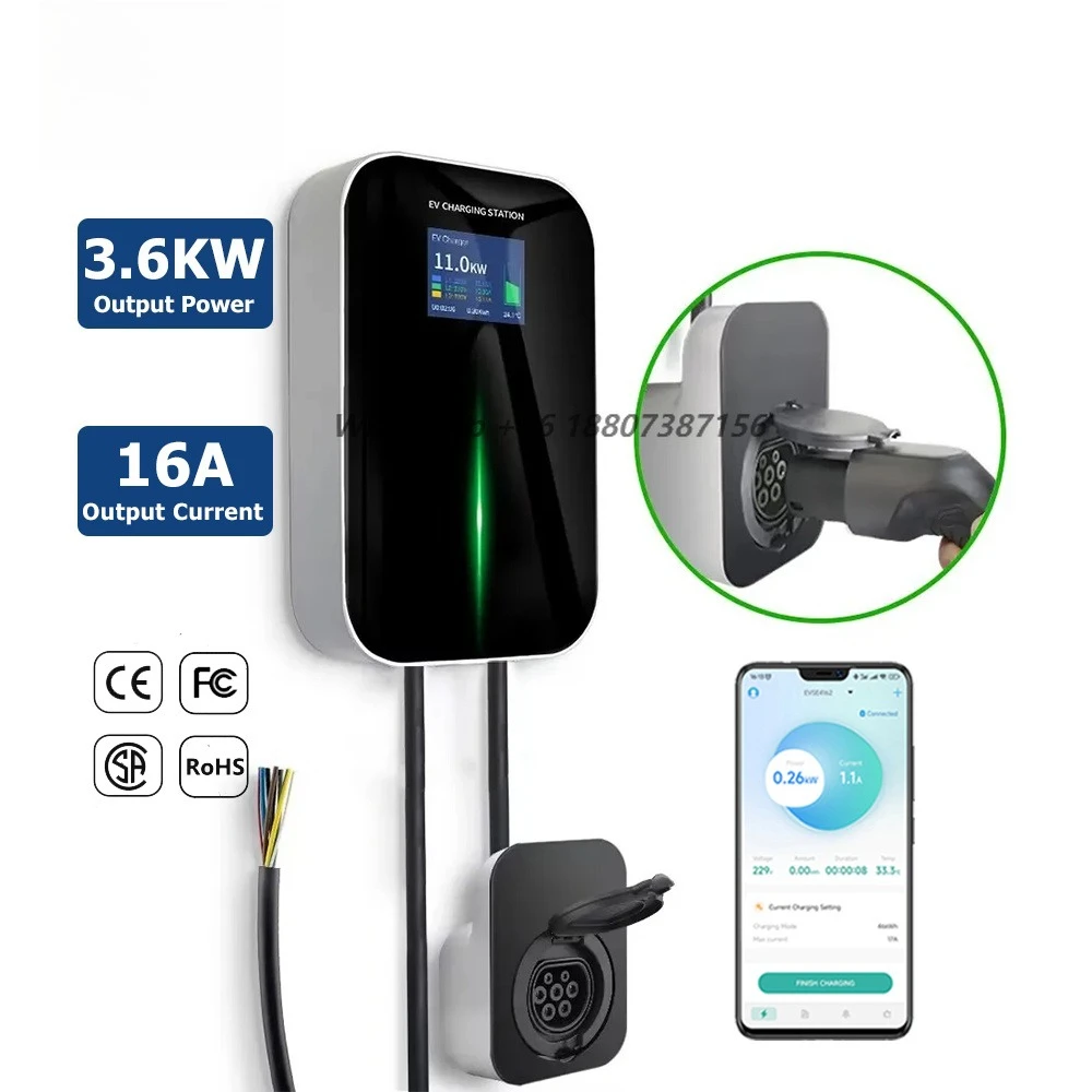 BESEN Factory 16A Wall-mounted Charging Stations 3.5kW APP Smartphone Remote Control Level 2 AC EV Car Charger
BESEN Factory 16A Wall-mounted Charging Stations 3.5kW APP Smartphone Remote Control Level 2 AC EV Car Charger