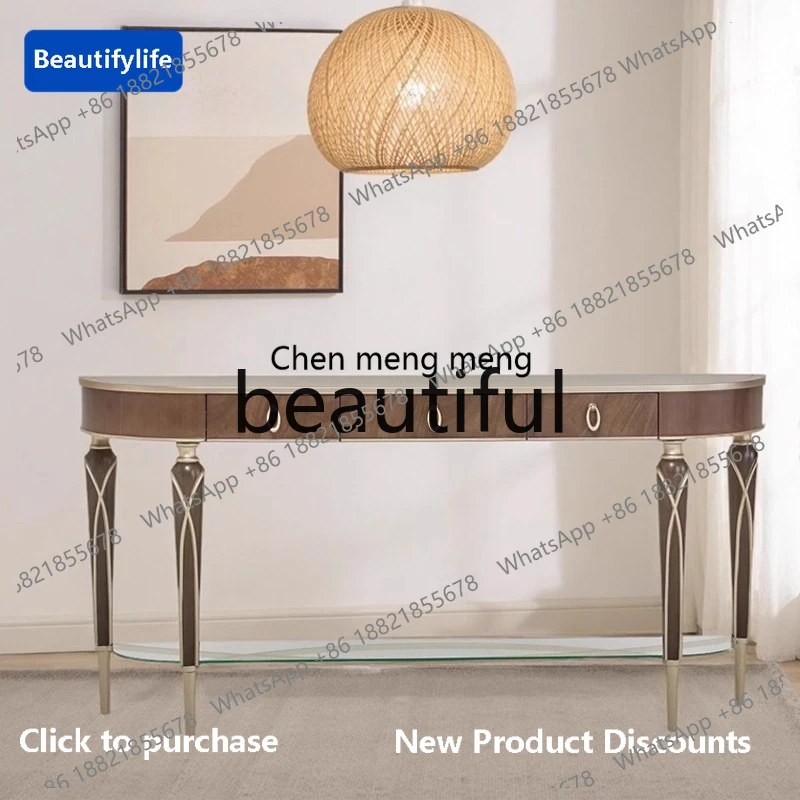 C85 Modern, light luxury walnut entrance table, living room entrance cabinet, balcony entrance table
C85 Modern, light luxury walnut entrance table, living room entrance cabinet, balcony entrance table