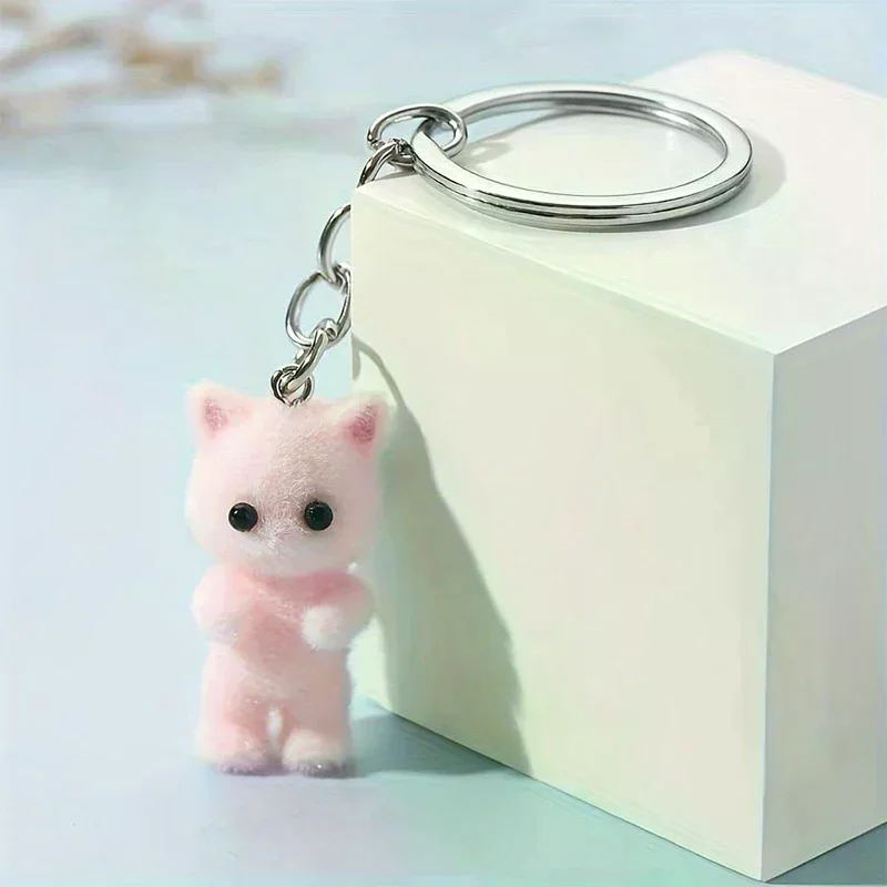 Cute 3D Flocking Kitten Small Bear Keychain Resin Cat Couple Mobile Phone Pendant Car Keyring Earphone Backpack Charms Bag Decor
Cute 3D Flocking Kitten Small Bear Keychain Resin Cat Couple Mobile Phone Pendant Car Keyring Earphone Backpack Charms Bag Decor