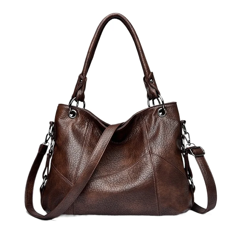 Women's Patchwork Genuine Leather Shoulder Bag Large Capacity Office Tote Top Handle Daily Commute Bag
Women's Patchwork Genuine Leather Shoulder Bag Large Capacity Office Tote Top Handle Daily Commute Bag