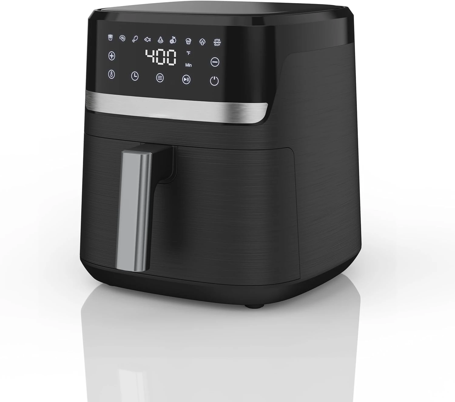Жаровня Purify 6QT, таймер на 60 минут и автоматическое отключение, сенсорный экран с 9 точками, 1500 Вт до 400 F
Жаровня Purify 6QT, таймер на 60 минут и автоматическое отключение, сенсорный экран с 9 точками, 1500 Вт до 400 F
