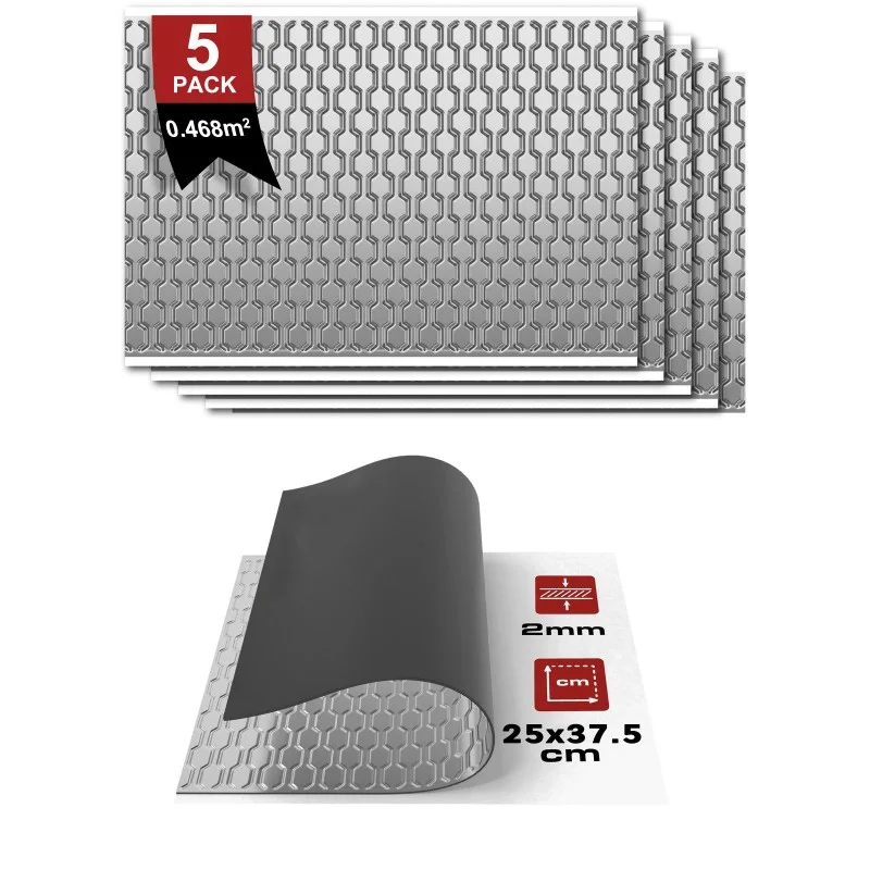 Car Sound Deadening Self Adhesive Mat 2mm Sheets Sound Deadener Mat Noise Dampening Noise For Car Camper Van Trunk Door Floor
Car Sound Deadening Self Adhesive Mat 2mm Sheets Sound Deadener Mat Noise Dampening Noise For Car Camper Van Trunk Door Floor