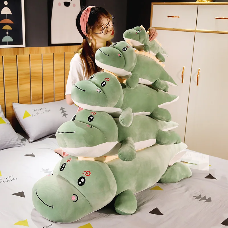 Green Dinosaur Smile Kiss Cute Dino Lying Animal Plush Toy Stuffed Soft Doll Pink Blue Gift 50/80/100/120cm
Green Dinosaur Smile Kiss Cute Dino Lying Animal Plush Toy Stuffed Soft Doll Pink Blue Gift 50/80/100/120cm