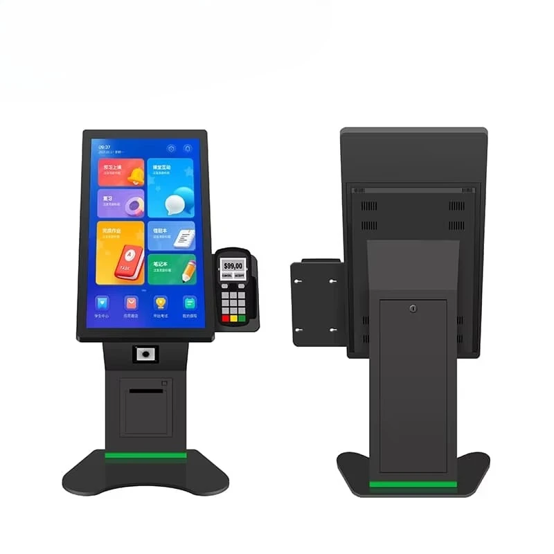 Kiosk Terminal for Ordering with Printing/ Scanner/ Card-reader/ POS/ NFC Function 21.5 Inch Touch Screen Kiosk Self-Service
Kiosk Terminal for Ordering with Printing/ Scanner/ Card-reader/ POS/ NFC Function 21.5 Inch Touch Screen Kiosk Self-Service