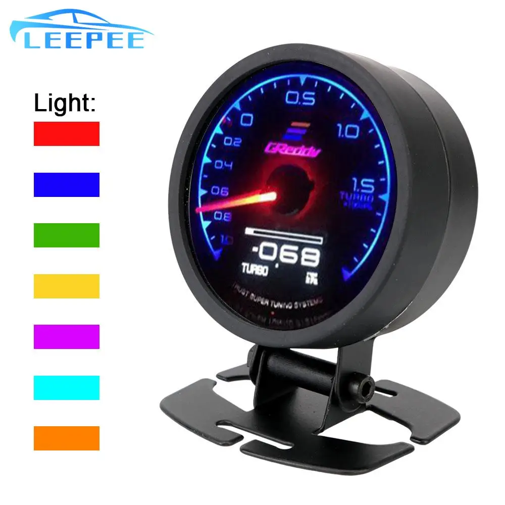 Racing Gauge Voltage Display Turbo Boost Gauge Car Gauge 7 Color LCD Digital Display
Racing Gauge Voltage Display Turbo Boost Gauge Car Gauge 7 Color LCD Digital Display