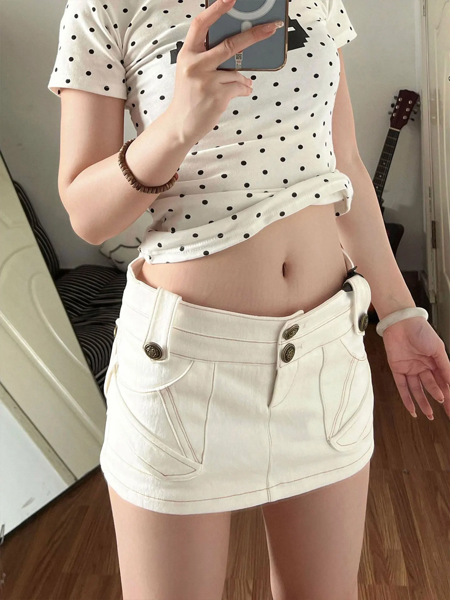 Sexy A-Line Skirt with Multiple Buttons Women's Denim Half-length Summer Fashion Small Size Padded Butt Low Waist Zipper
Sexy A-Line Skirt with Multiple Buttons Women's Denim Half-length Summer Fashion Small Size Padded Butt Low Waist Zipper