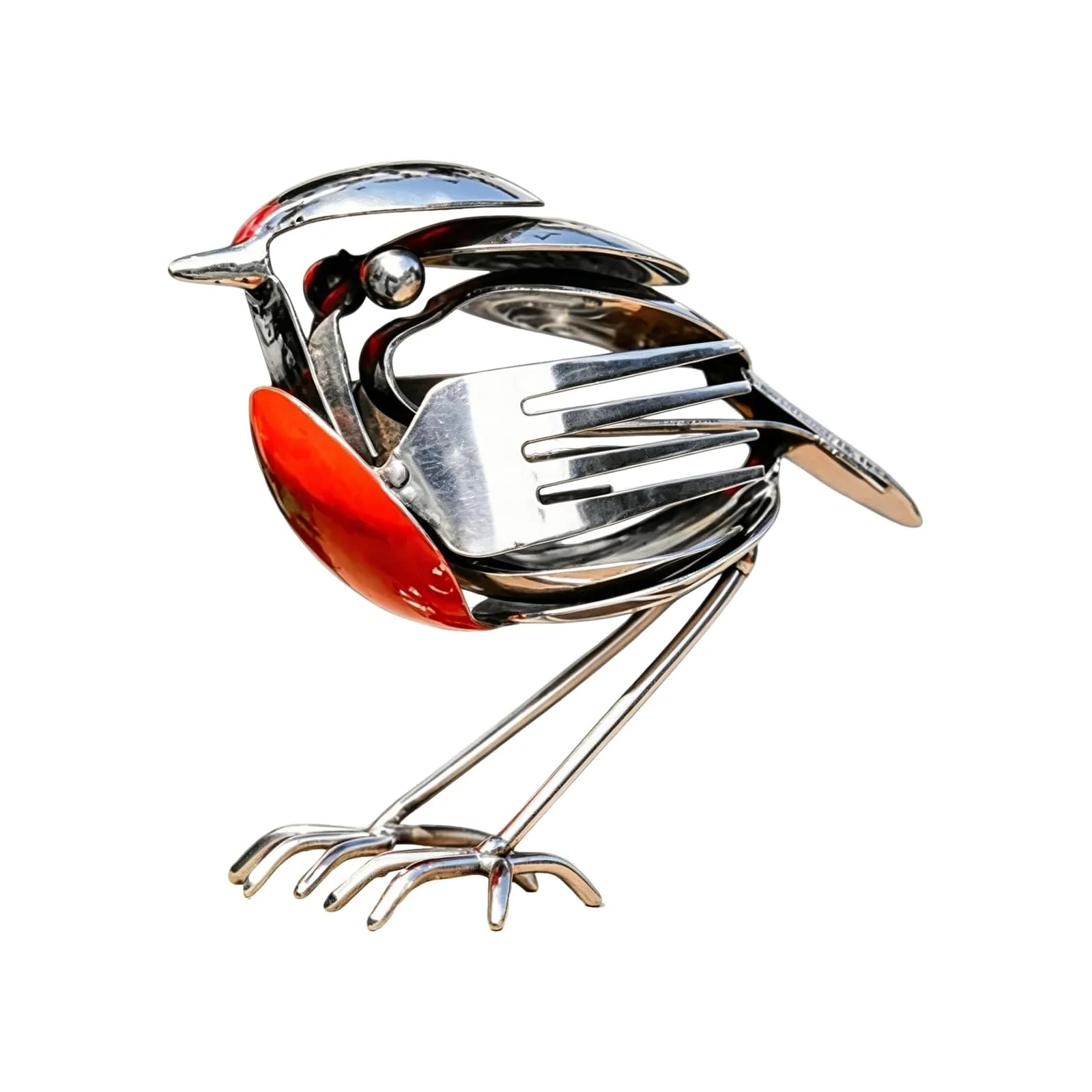 Metal Bird Sculpture for Patio Lawn Decoration Robin Bird Statue Rustic Red Chest Robin Figurine Unique Gift for Bird Lovers
Metal Bird Sculpture for Patio Lawn Decoration Robin Bird Statue Rustic Red Chest Robin Figurine Unique Gift for Bird Lovers