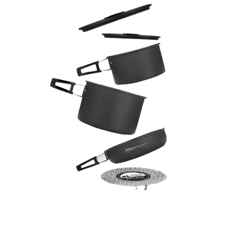 Outdoor camping set pot non-stick pan camping cooker set high temperature folding camping cooker set
Outdoor camping set pot non-stick pan camping cooker set high temperature folding camping cooker set
