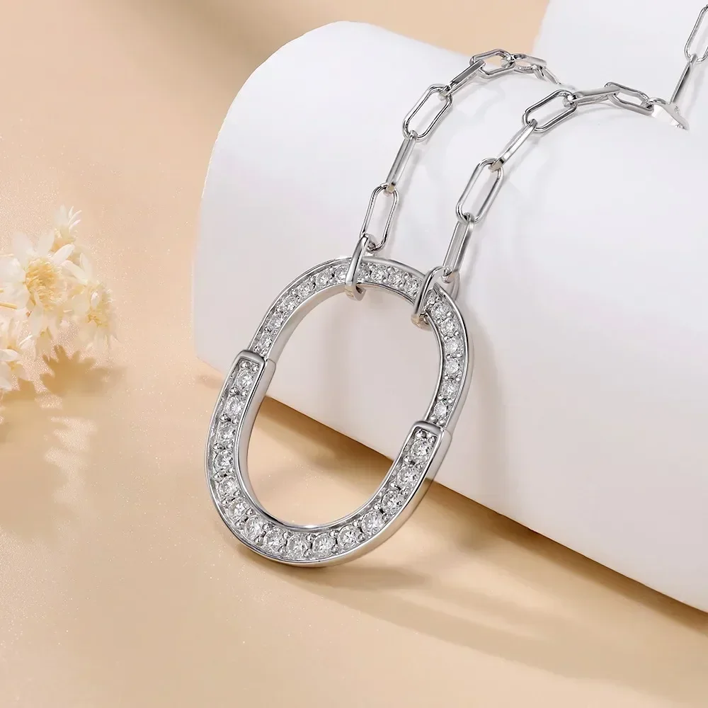 LinkerLove Moissanite Pendant Necklace for Women D VVS1 Lab Diamond 18K White Gold Plated 925 Sterling Silver Chain Jewelry Gift
LinkerLove Moissanite Pendant Necklace for Women D VVS1 Lab Diamond 18K White Gold Plated 925 Sterling Silver Chain Jewelry Gift