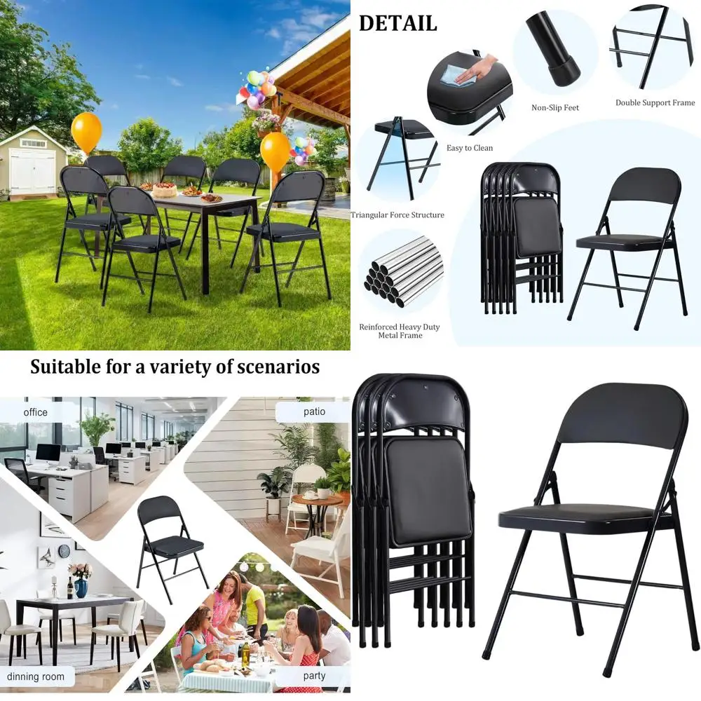 Портативные сверхпрочные металлические складные стулья с мягкими подушками, емкостью 330 фунтов, подходят для использования в помещении и на открытом воздухе.
Портативные сверхпрочные металлические складные стулья с мягкими подушками, емкостью 330 фунтов, подходят для использования в помещении и на открытом воздухе.