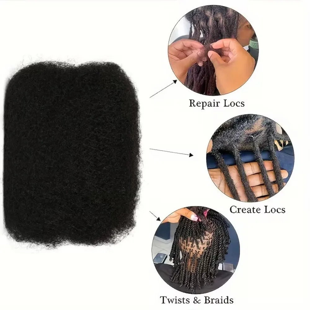 30g/ Pack Bulk Afro Kinky Straight Dreadlock Extensions Suitable for Women & Men -Loc Braiding Human Hair with Dreadlock Acces
30g/ Pack Bulk Afro Kinky Straight Dreadlock Extensions Suitable for Women & Men -Loc Braiding Human Hair with Dreadlock Acces