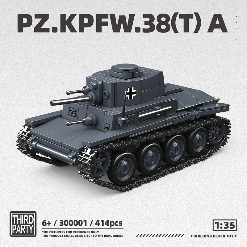 Ww2 немецкий световой танк PZ.KPFW.38(T)A военная серия WW2 танк строительные блоки кирпичи модель набор игрушки для детей подарки
Ww2 немецкий световой танк PZ.KPFW.38(T)A военная серия WW2 танк строительные блоки кирпичи модель набор игрушки для детей подарки