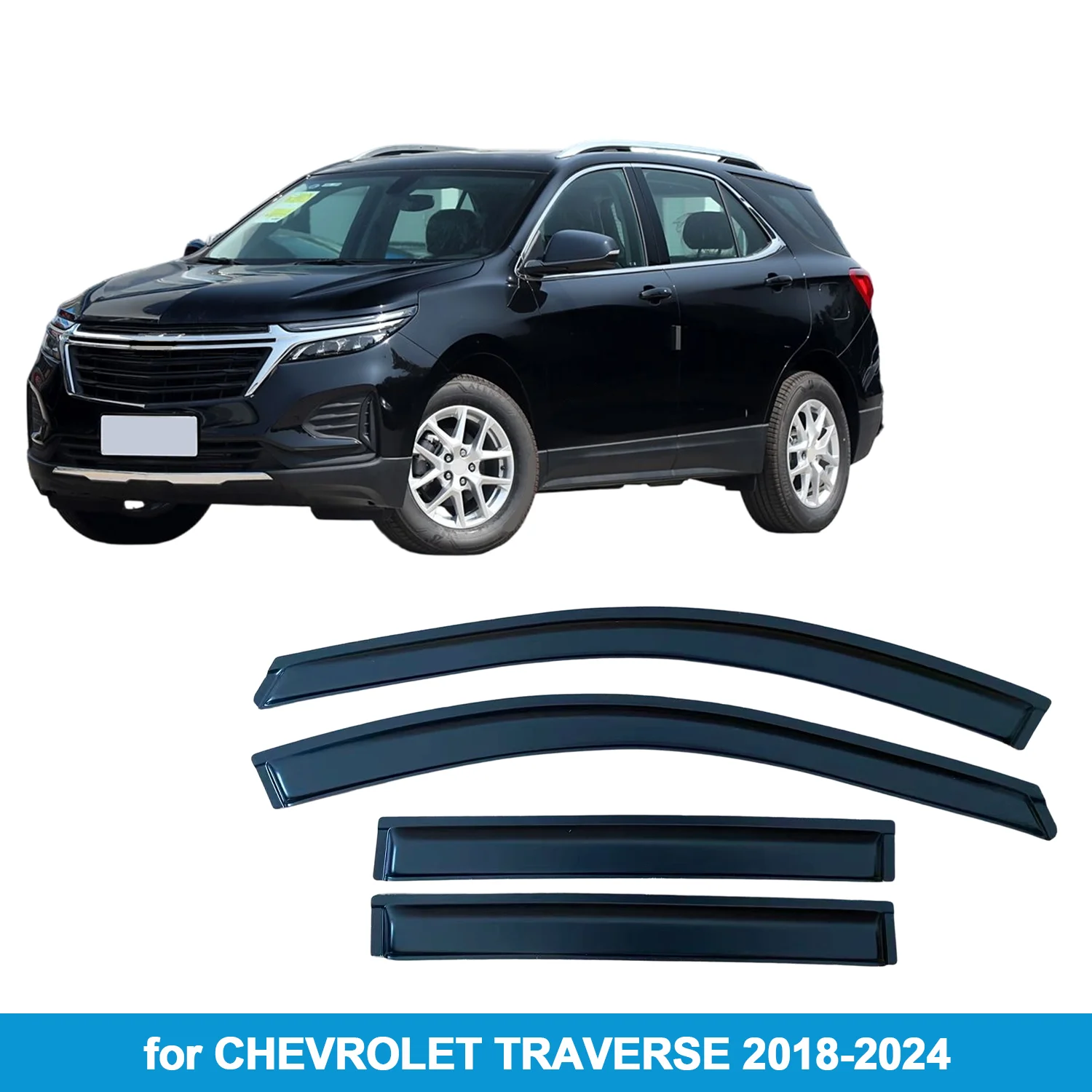 Window Visor for CHEVROLET TRAVERSE 2018-2024 Rain Guard Side Vent Deflector Weathershield Outside-Mount Tape On
Window Visor for CHEVROLET TRAVERSE 2018-2024 Rain Guard Side Vent Deflector Weathershield Outside-Mount Tape On