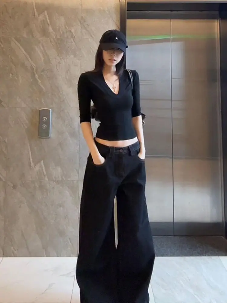 2026 New Bla V-Ne ort Sve T-irt Women's Summer Slim Fit Base irt Trendy Korean Sle Commute Wind Universal Size
2026 New Bla V-Ne ort Sve T-irt Women's Summer Slim Fit Base irt Trendy Korean Sle Commute Wind Universal Size