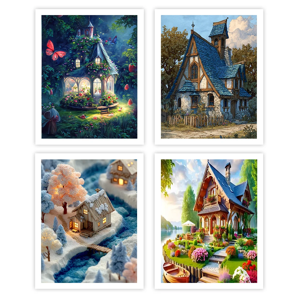 GATYZTORY Painting By Numbers Coloring By Numbers Acrylic house Landscape Oil Drawing Art Supplies On Canvas Wall Decororation
GATYZTORY Painting By Numbers Coloring By Numbers Acrylic house Landscape Oil Drawing Art Supplies On Canvas Wall Decororation