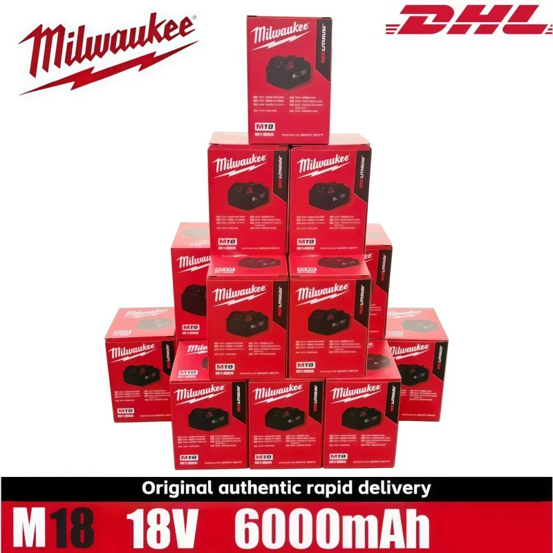 100% New Milwaukee M18 6.0Ah High Output Battery 18V Lithium-ion Rechargeable for Milwaukee M18 Cordless Power Tools 6Ah Battery
100% New Milwaukee M18 6.0Ah High Output Battery 18V Lithium-ion Rechargeable for Milwaukee M18 Cordless Power Tools 6Ah Battery