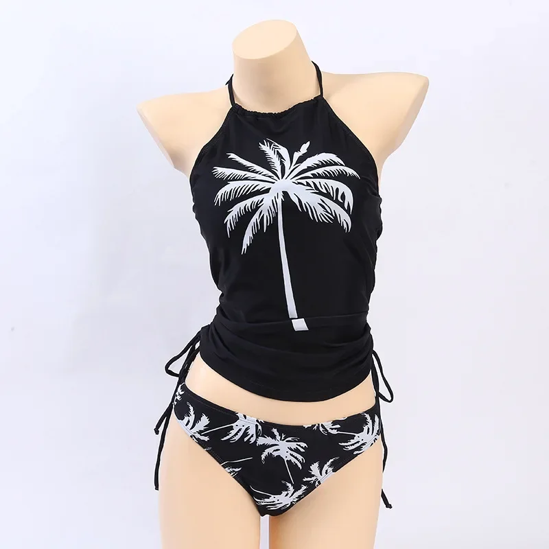 Conservative Cross-Over Print Coconut Tree Hanging Neck Bikini Top Separate Bottom Beachwear String Tie Beach Swimming Suit
Conservative Cross-Over Print Coconut Tree Hanging Neck Bikini Top Separate Bottom Beachwear String Tie Beach Swimming Suit