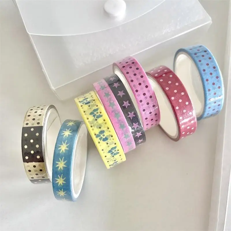 97BA Star Dotted Pattern Tape Decorative Masking Tape for Scrapbooking Journaling Photo Album Skateboard Laptop Picture Frame
97BA Star Dotted Pattern Tape Decorative Masking Tape for Scrapbooking Journaling Photo Album Skateboard Laptop Picture Frame