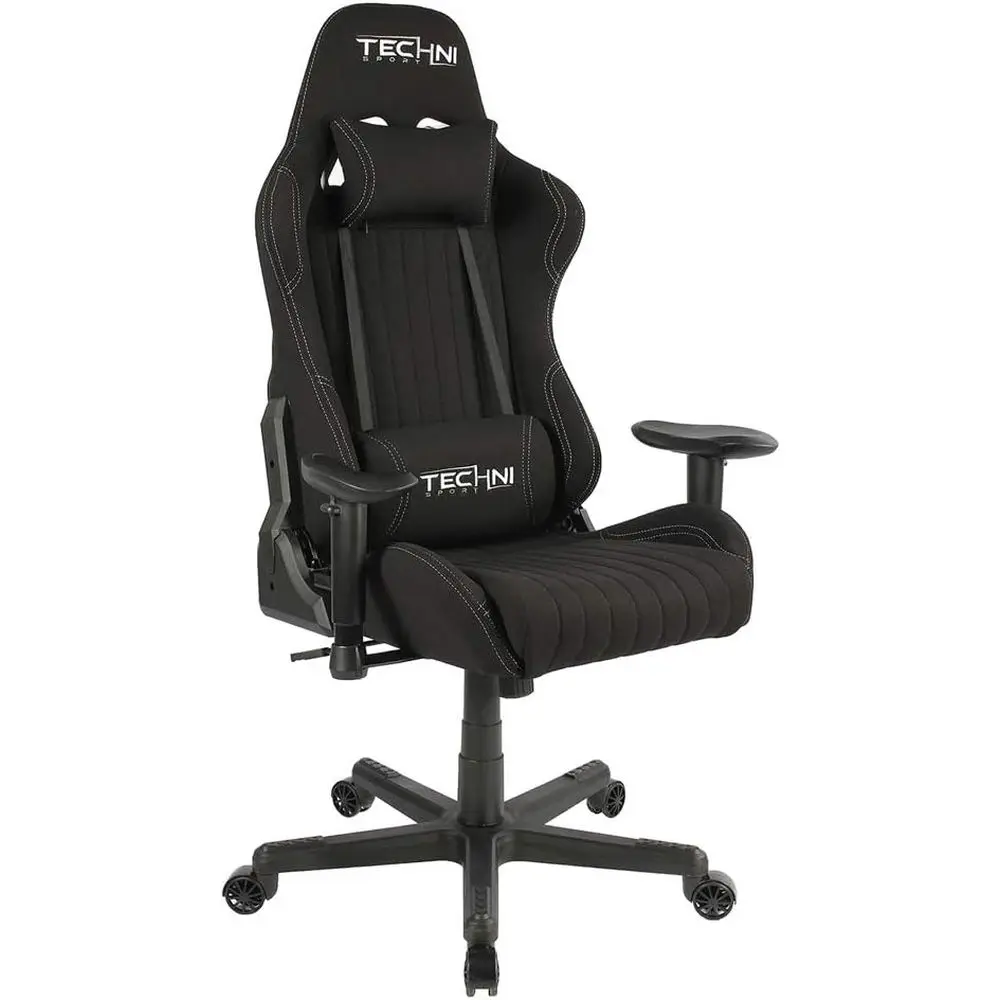 Ergonomic High-Back Gaming Chair with Padded Armrests and Adjustable Features, Black
Ergonomic High-Back Gaming Chair with Padded Armrests and Adjustable Features, Black