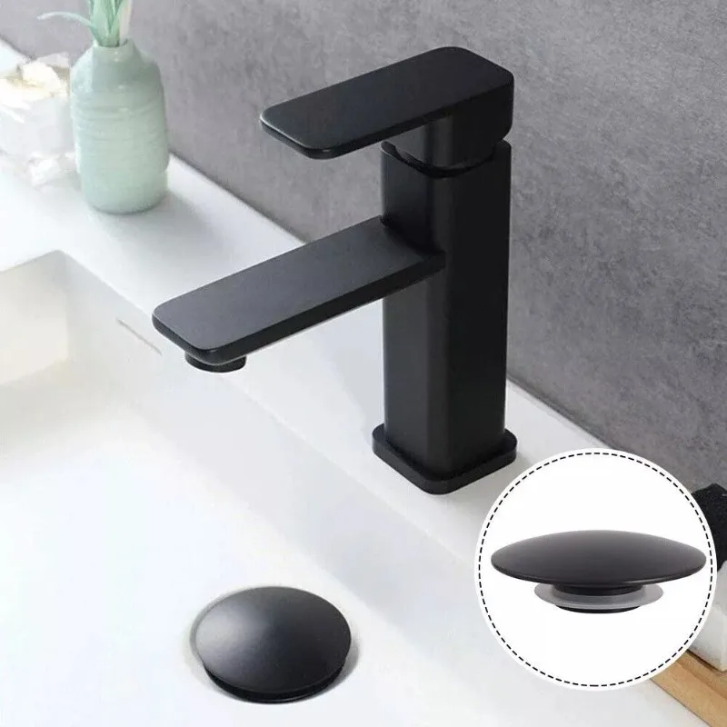 1pc Sink Drain Plug Matte Black Basin Waste Bathroom Sink Push Button Click Clack Filter Plug Parts 66mm
1pc Sink Drain Plug Matte Black Basin Waste Bathroom Sink Push Button Click Clack Filter Plug Parts 66mm