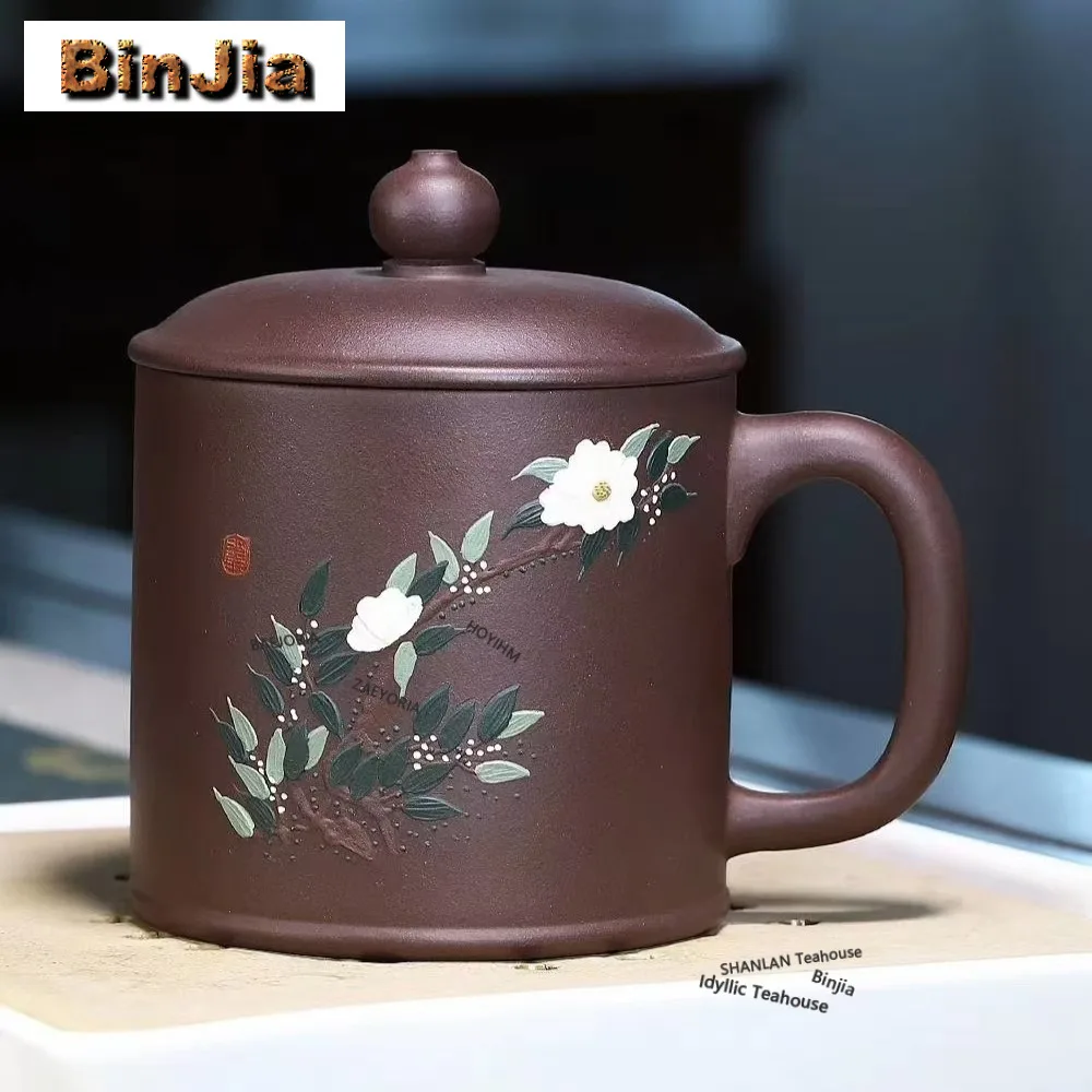 450ml Yixing Purple Clay Camellia Coffee Mug Cappuccino Latte Cup Afternoon Tea Mug Office Water Cup Tea Items Decoration Craft
450ml Yixing Purple Clay Camellia Coffee Mug Cappuccino Latte Cup Afternoon Tea Mug Office Water Cup Tea Items Decoration Craft