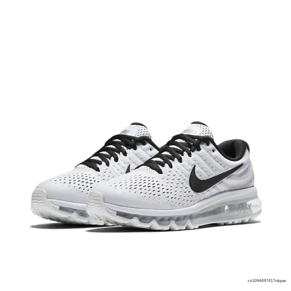 Nike Air Max 2017, женские и мужские белые, черные, нескользящие, износостойкие, дышащие, тканевые кроссовки 849559-100
Nike Air Max 2017, женские и мужские белые, черные, нескользящие, износостойкие, дышащие, тканевые кроссовки 849559-100