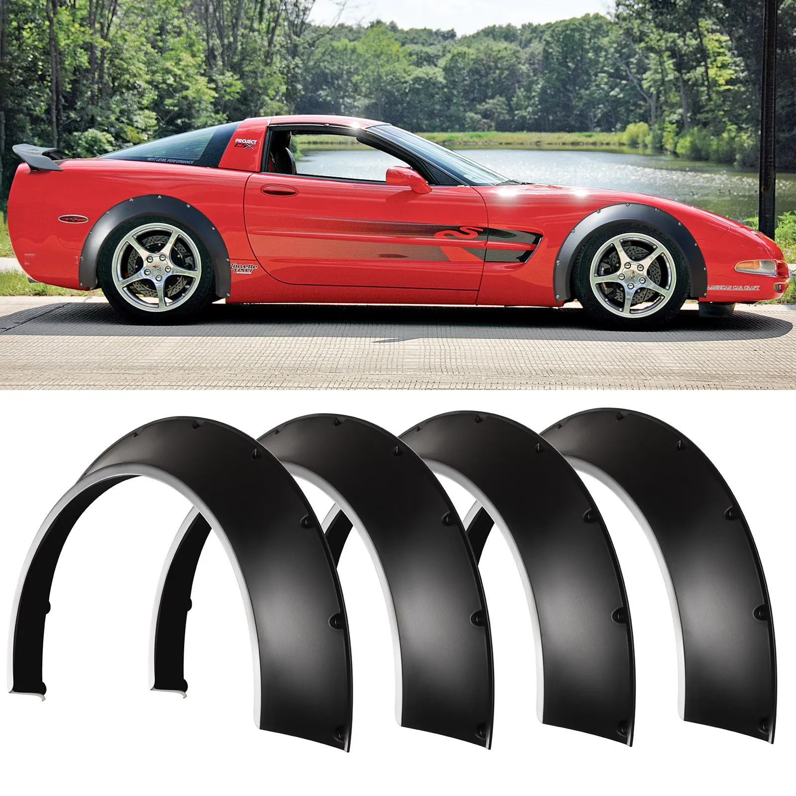 Fender Flares Wide Body Kit Wheel Arches For Chevrolet Corvette C3 C4 C5 C6 4Pcs
Fender Flares Wide Body Kit Wheel Arches For Chevrolet Corvette C3 C4 C5 C6 4Pcs