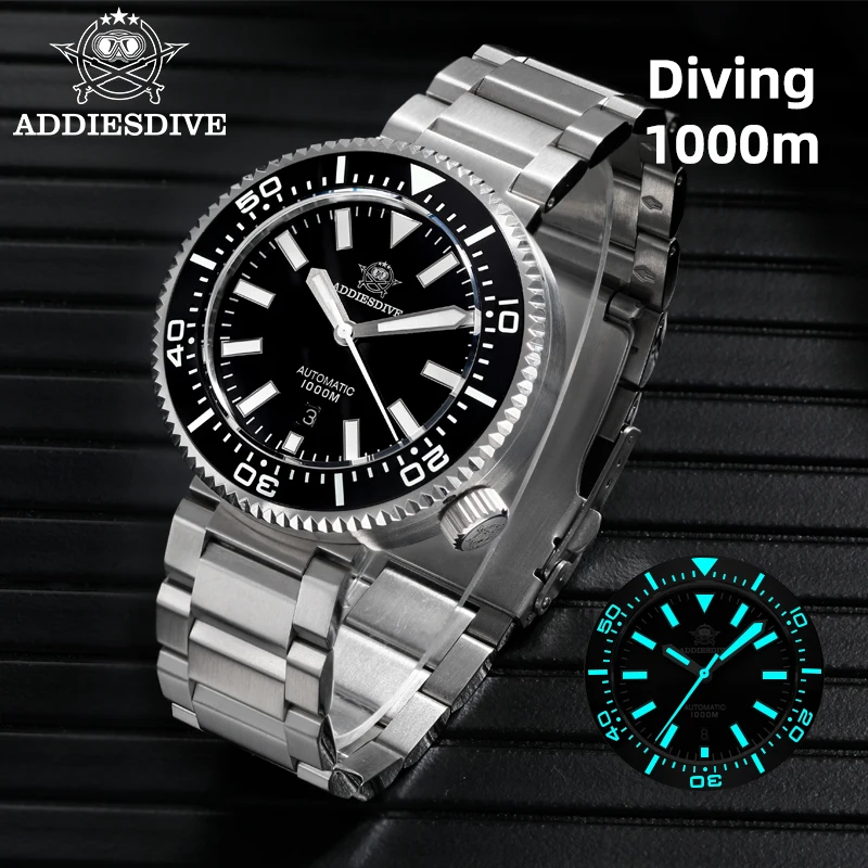ADDIESDIVE AD2523 Watch for Men 316L Stainless Steel BGW9 Luminous 1000M Waterproof Sapphire Glass Mechanical Watches Reloj
ADDIESDIVE AD2523 Watch for Men 316L Stainless Steel BGW9 Luminous 1000M Waterproof Sapphire Glass Mechanical Watches Reloj