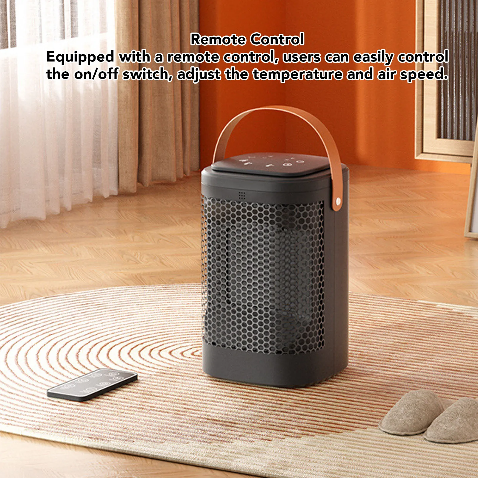Electric Space Heater Cold and Warm Wind Touch Screen Smart Timing Oscillating Portable Heater with Remote Control for Desk
Electric Space Heater Cold and Warm Wind Touch Screen Smart Timing Oscillating Portable Heater with Remote Control for Desk