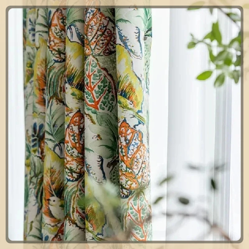 Vintage Pastoral Fabric Curtains for Living Dining Room Bedroom Blackout Curtain Floral Printed Window Drape Customizable Retro
Vintage Pastoral Fabric Curtains for Living Dining Room Bedroom Blackout Curtain Floral Printed Window Drape Customizable Retro