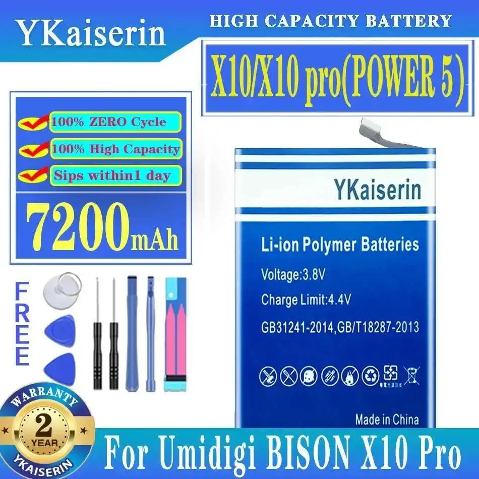 Для Umidigi Bison X10 Pro Power 5 экологически чистый аккумулятор для мобильного телефона 7200 мАч длительный срок службы
Для Umidigi Bison X10 Pro Power 5 экологически чистый аккумулятор для мобильного телефона 7200 мАч длительный срок службы