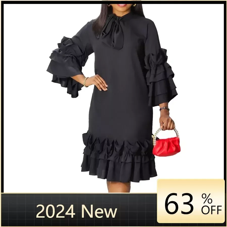 2024 African Party Evening Dresses for Women Spring Autumn Long Sleeve Red Yellow Black Mini Dress Dashiki African Clothing
2024 African Party Evening Dresses for Women Spring Autumn Long Sleeve Red Yellow Black Mini Dress Dashiki African Clothing