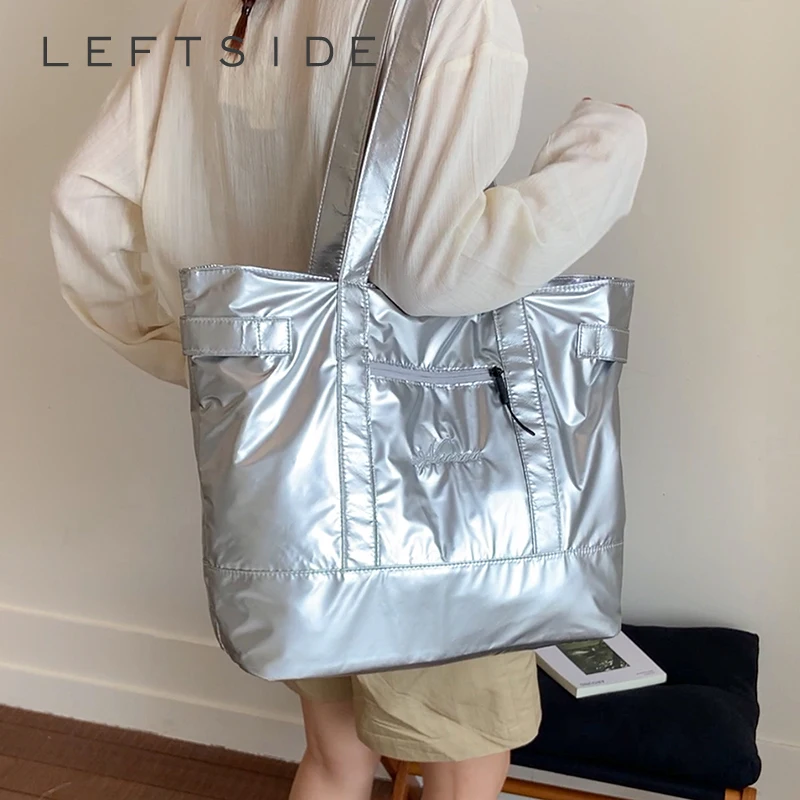LEFTSIDE Silver High capacity Underarm Bags for Women 2025 Ladies Shopper Shopping Shoulder Bag Females Handbags Tote Bag
LEFTSIDE Silver High capacity Underarm Bags for Women 2025 Ladies Shopper Shopping Shoulder Bag Females Handbags Tote Bag