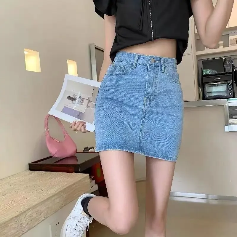 Female Jeans Skirts Mini Blue High Waist Y2k Vintage Clothing Sales Korean Fashion New in A Line Style Short Women's Denim Skirt 
Female Jeans Skirts Mini Blue High Waist Y2k Vintage Clothing Sales Korean Fashion New in A Line Style Short Women's Denim Skirt