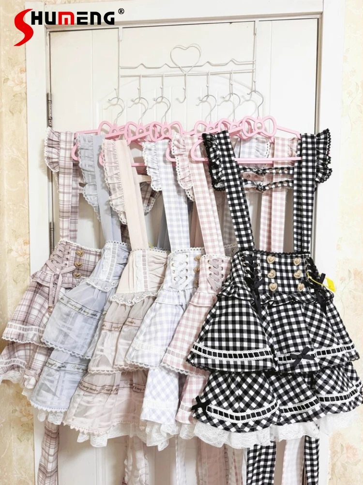 Japanese Mines Style Mass-Produced Sweet Cute Girls Liz Plaid Skirt High Waist Lace-up Bow Lolita Strap Pleated Skirts Women
Japanese Mines Style Mass-Produced Sweet Cute Girls Liz Plaid Skirt High Waist Lace-up Bow Lolita Strap Pleated Skirts Women