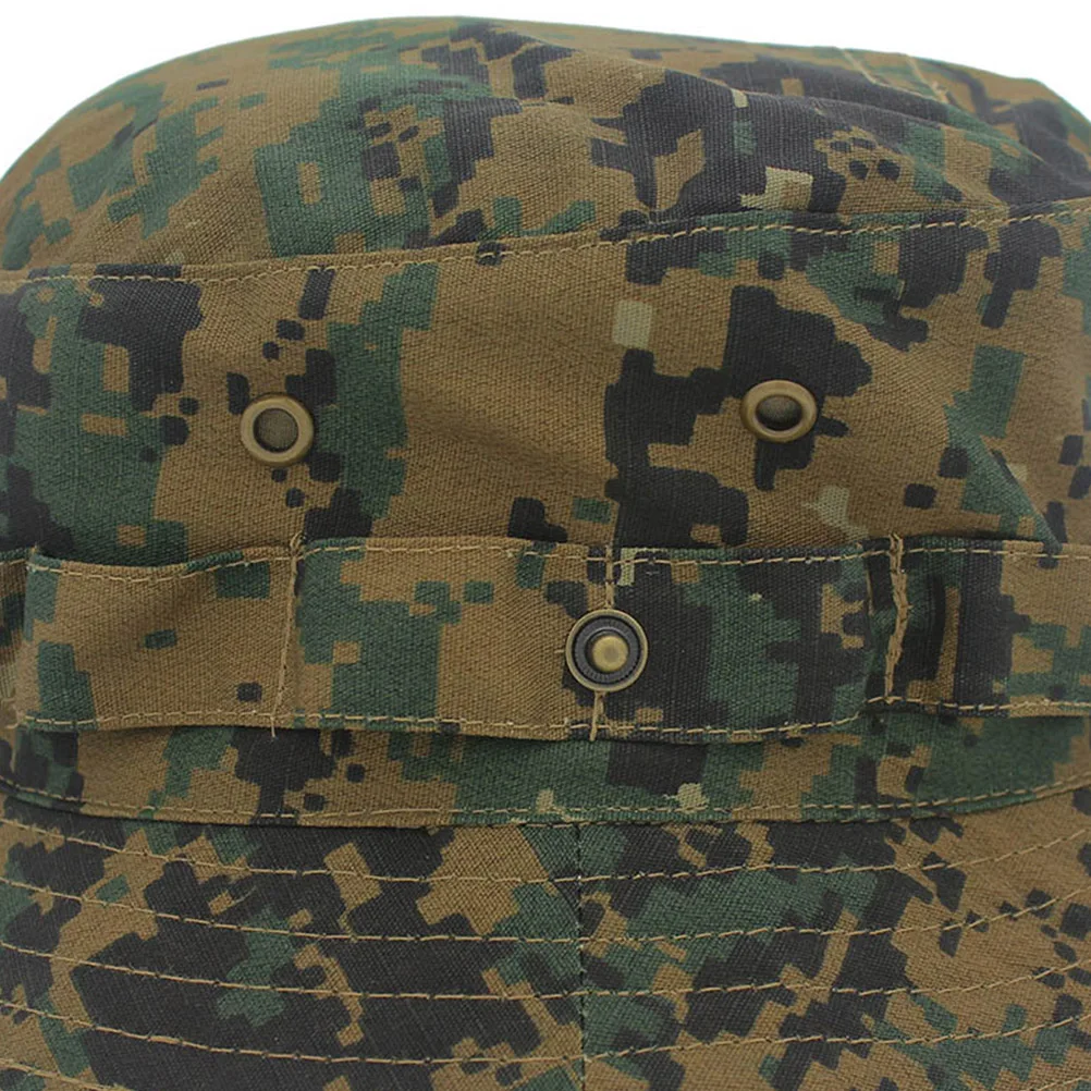 Camouflage Bucket Hat Outdoor Fishing Boonie Sun Hat Adjustable Strap Canvas Material One Size Fits All Shade Protection Men
Camouflage Bucket Hat Outdoor Fishing Boonie Sun Hat Adjustable Strap Canvas Material One Size Fits All Shade Protection Men