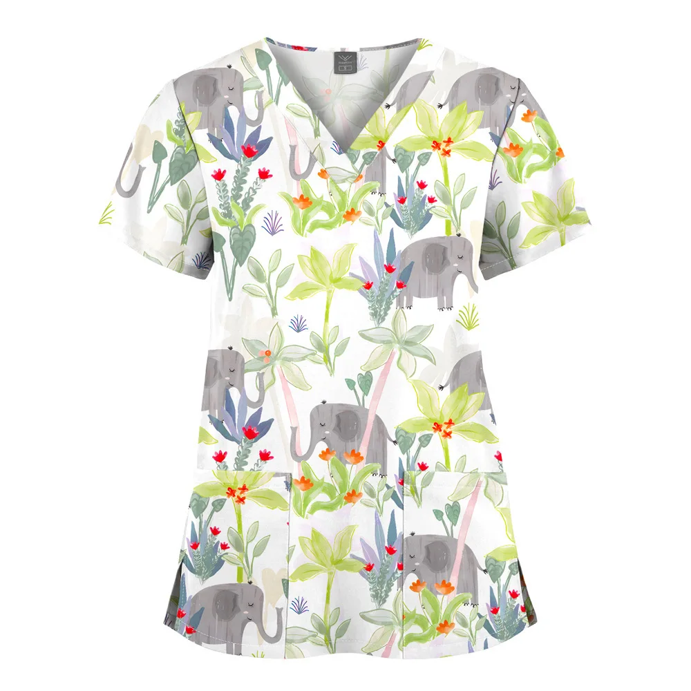 Quick Drying Printed V-Neck Dental Oral Hand Sanitizer Beauty Salon Pet Hospital Doctor Nurse Uniform Work
Quick Drying Printed V-Neck Dental Oral Hand Sanitizer Beauty Salon Pet Hospital Doctor Nurse Uniform Work