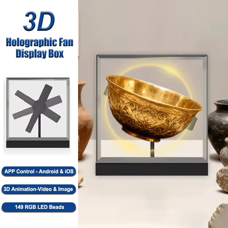 Hologram 3D Ventilador Projetor Advertising Display Luces Led light Sign Holographic Player Support Images Video Draw Audiences
Hologram 3D Ventilador Projetor Advertising Display Luces Led light Sign Holographic Player Support Images Video Draw Audiences
