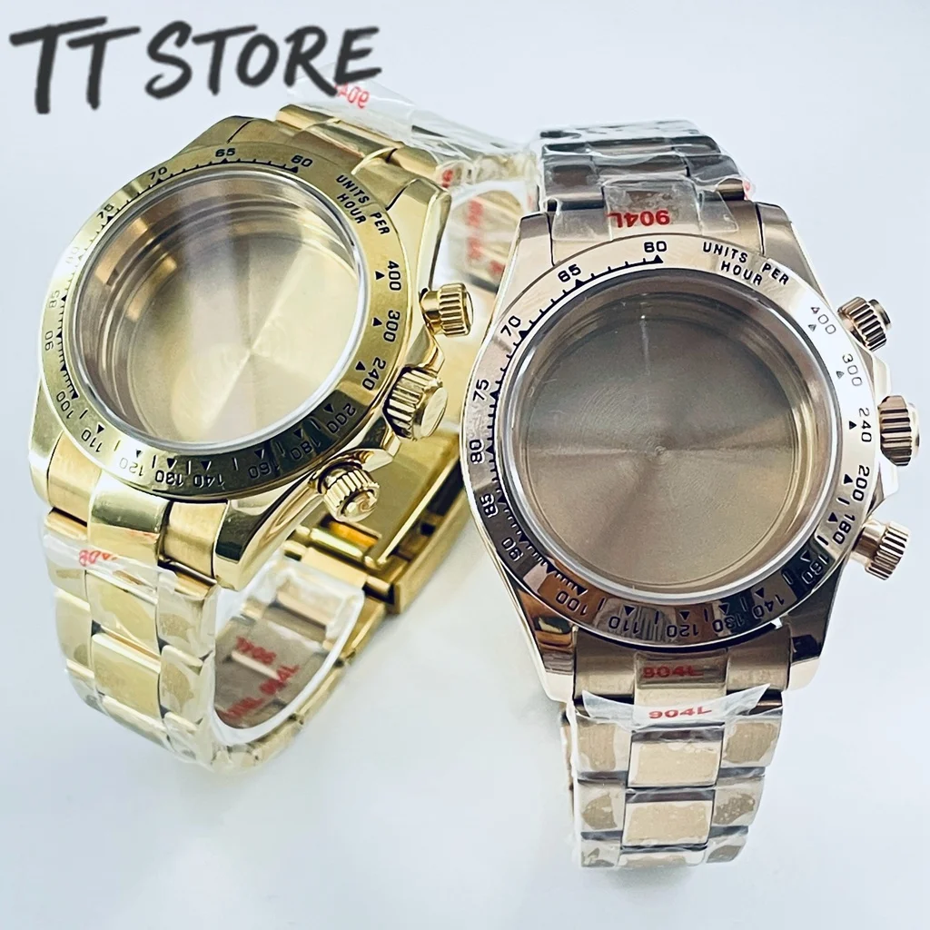 40mm VK63 Case Classic Watch Case with Stainless Steel Strap, Compatible with Daytona Style VK63 Quartz Movement Watch Accessori
40mm VK63 Case Classic Watch Case with Stainless Steel Strap, Compatible with Daytona Style VK63 Quartz Movement Watch Accessori