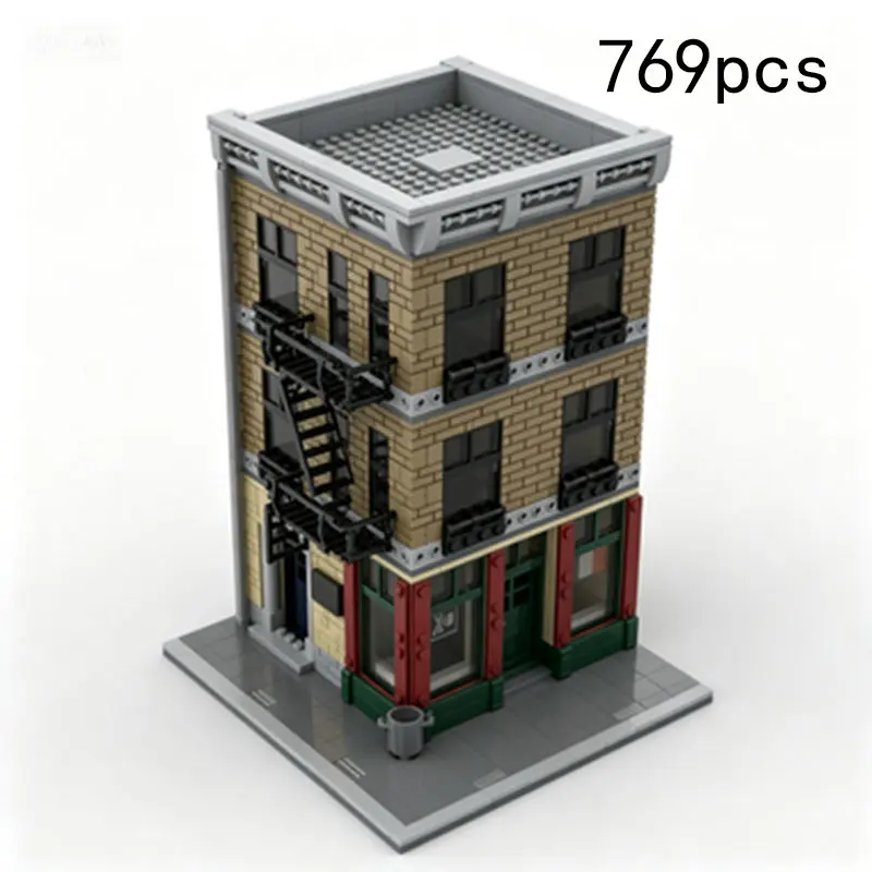 MOC Creative Street Scene Small Particle Assembly Blocks Shop Apartment Building Model Toy Ornament Gift 769pcs
MOC Creative Street Scene Small Particle Assembly Blocks Shop Apartment Building Model Toy Ornament Gift 769pcs