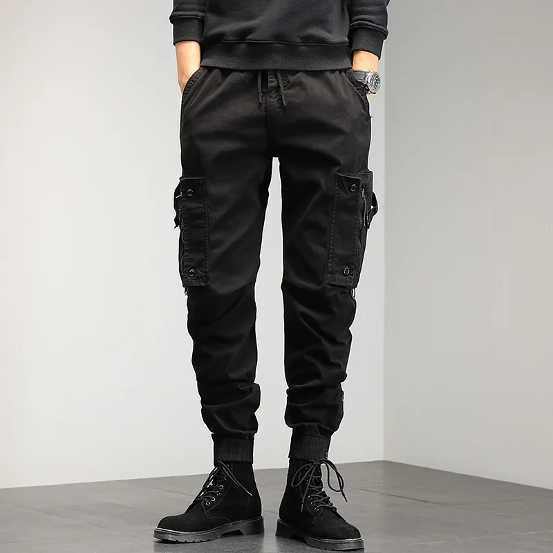 Solid Multi Pocket Drawstring Cargo Pants Streetwear Harajuku Joggers Men's Casual Cargo Pants Outdoor Pockets Cargo Pants Men's
Solid Multi Pocket Drawstring Cargo Pants Streetwear Harajuku Joggers Men's Casual Cargo Pants Outdoor Pockets Cargo Pants Men's