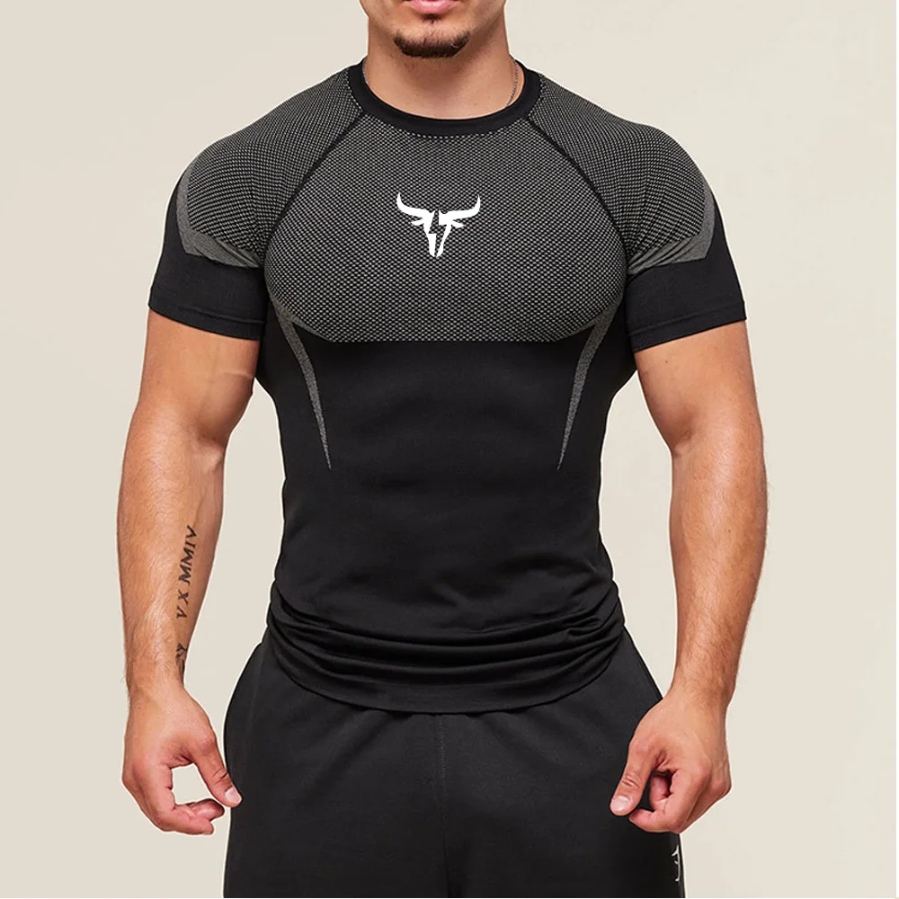 Man Compression T shirt Gym Fitness Training Running Quick Drying Sports Shirt Summer Shaping Slimming Comfortable Men T-shirts
Man Compression T shirt Gym Fitness Training Running Quick Drying Sports Shirt Summer Shaping Slimming Comfortable Men T-shirts