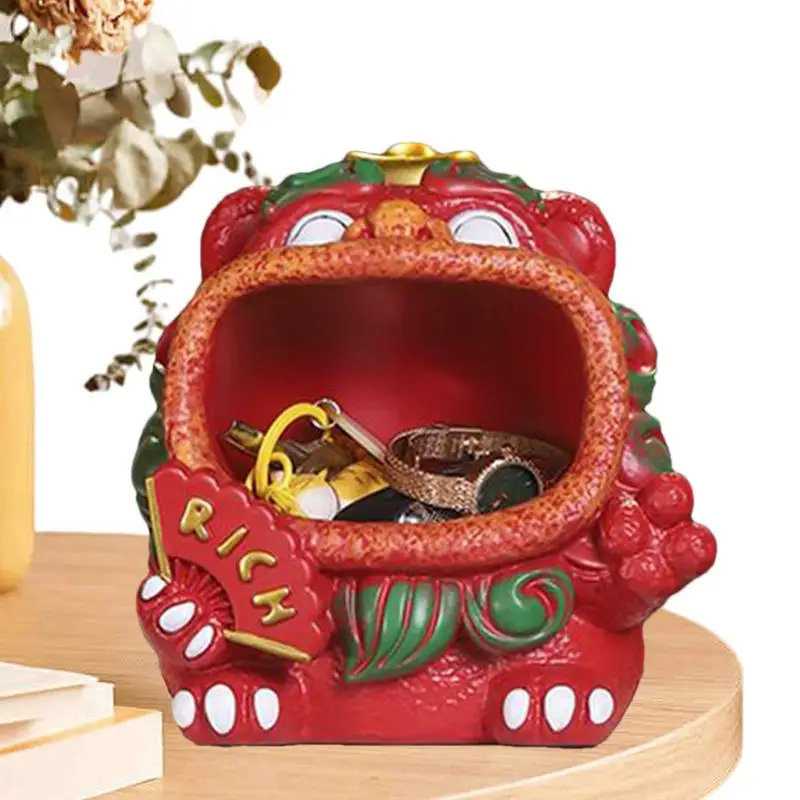 Key Bowl Key Holder Catchall Bowl Lucky Lion Shape Jewelry Organizer for Living Room Bedroom Vanity Kitchen Centerpiece
Key Bowl Key Holder Catchall Bowl Lucky Lion Shape Jewelry Organizer for Living Room Bedroom Vanity Kitchen Centerpiece