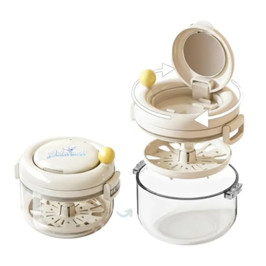 Denture Bath Cup Retainer Cleaner Case Box, Night Mouth Guard Case Holder, Storage Soak Container with Drain Tray for Travel Cl
Denture Bath Cup Retainer Cleaner Case Box, Night Mouth Guard Case Holder, Storage Soak Container with Drain Tray for Travel Cl