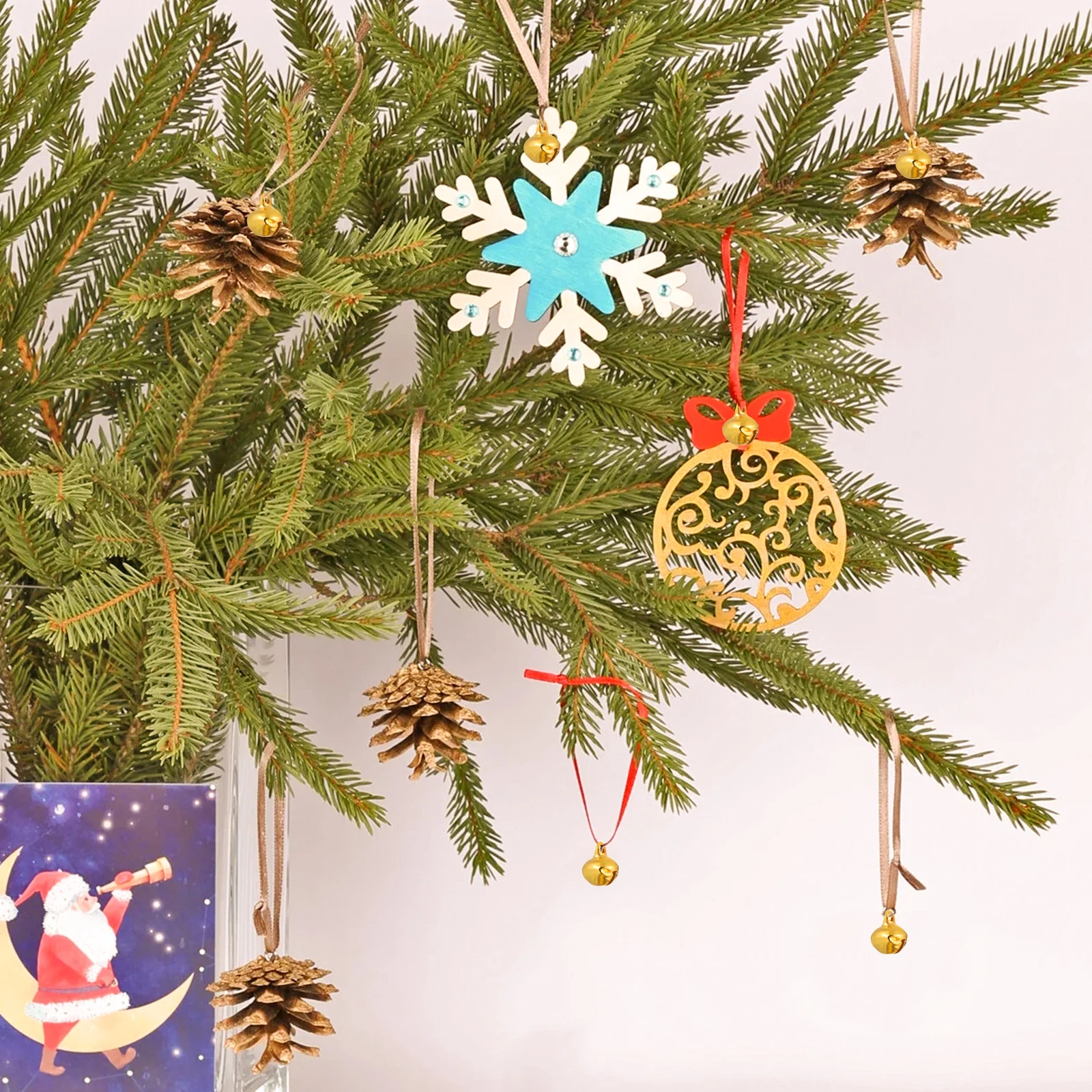 100pcs Silver Jingle Bells Small Vintage Metal Christmas Home Decoration DIY Crafts Projects Festive naments
100pcs Silver Jingle Bells Small Vintage Metal Christmas Home Decoration DIY Crafts Projects Festive naments